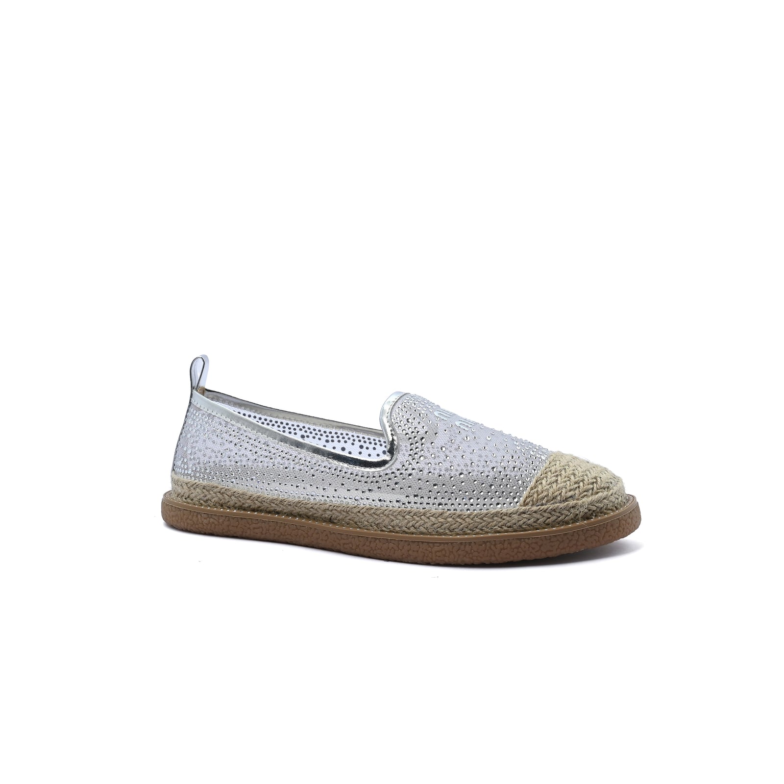 Miu Miu Truffle Collection Espadrille Shoes Ladies Fashion Woman TN-207 Silver - 1