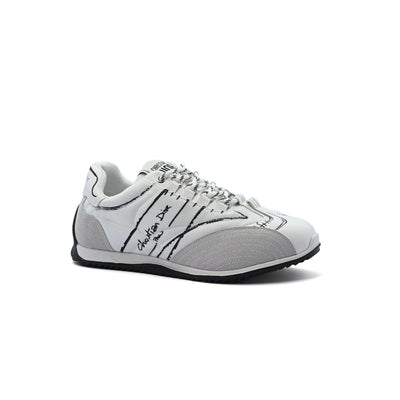 DIOR Calfskin D-Sketch White Nylon Sneakers Woman DO-921 White