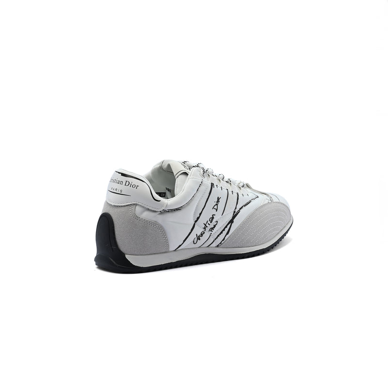 DIOR Calfskin D-Sketch White Nylon Sneakers Woman DO-921 White - 2