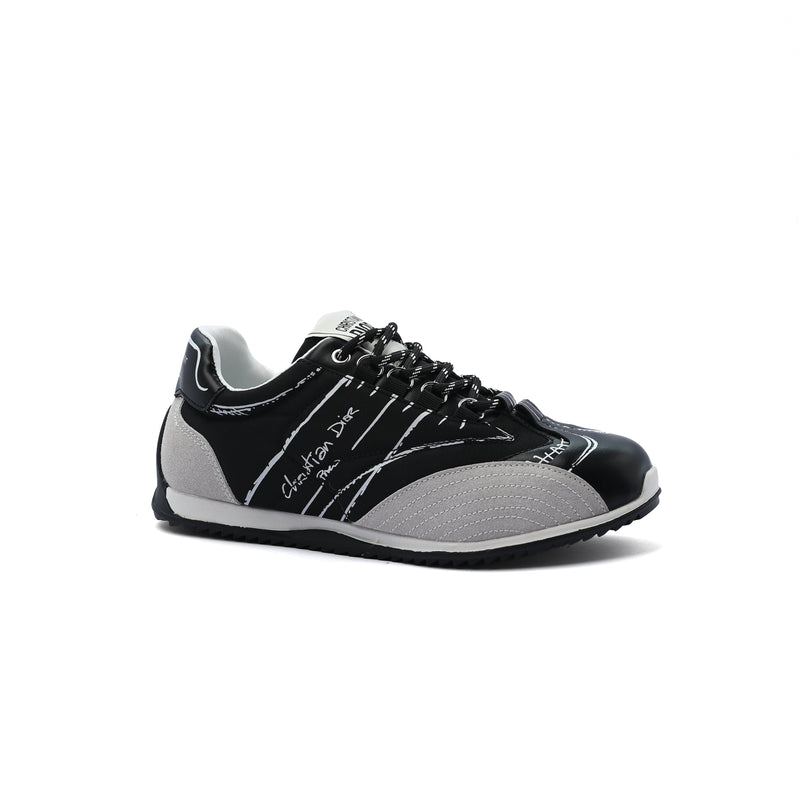 DIOR Calfskin D-Sketch White Nylon Sneakers Woman DO-921 Black - 1