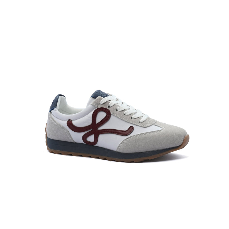 Loewe Flow Runner suede-trimmed sneakers Woman LW-935 White - 1