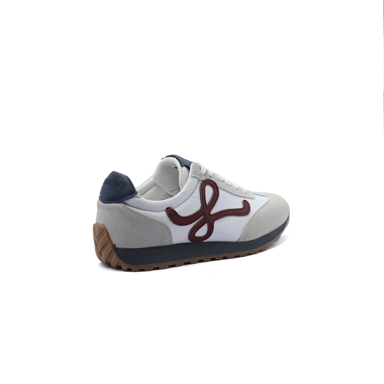 Loewe Flow Runner suede-trimmed sneakers Woman LW-935 White - 2