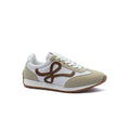 Loewe Flow Runner suede-trimmed sneakers Woman LW-935 Beige - 1