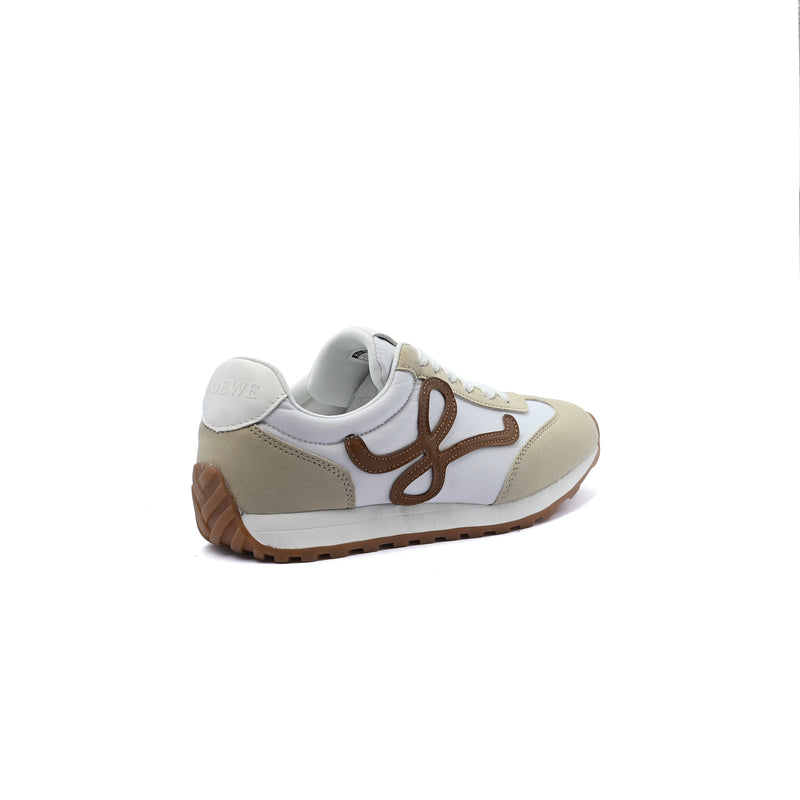 Loewe Flow Runner suede-trimmed sneakers Woman LW-935 Beige - 2
