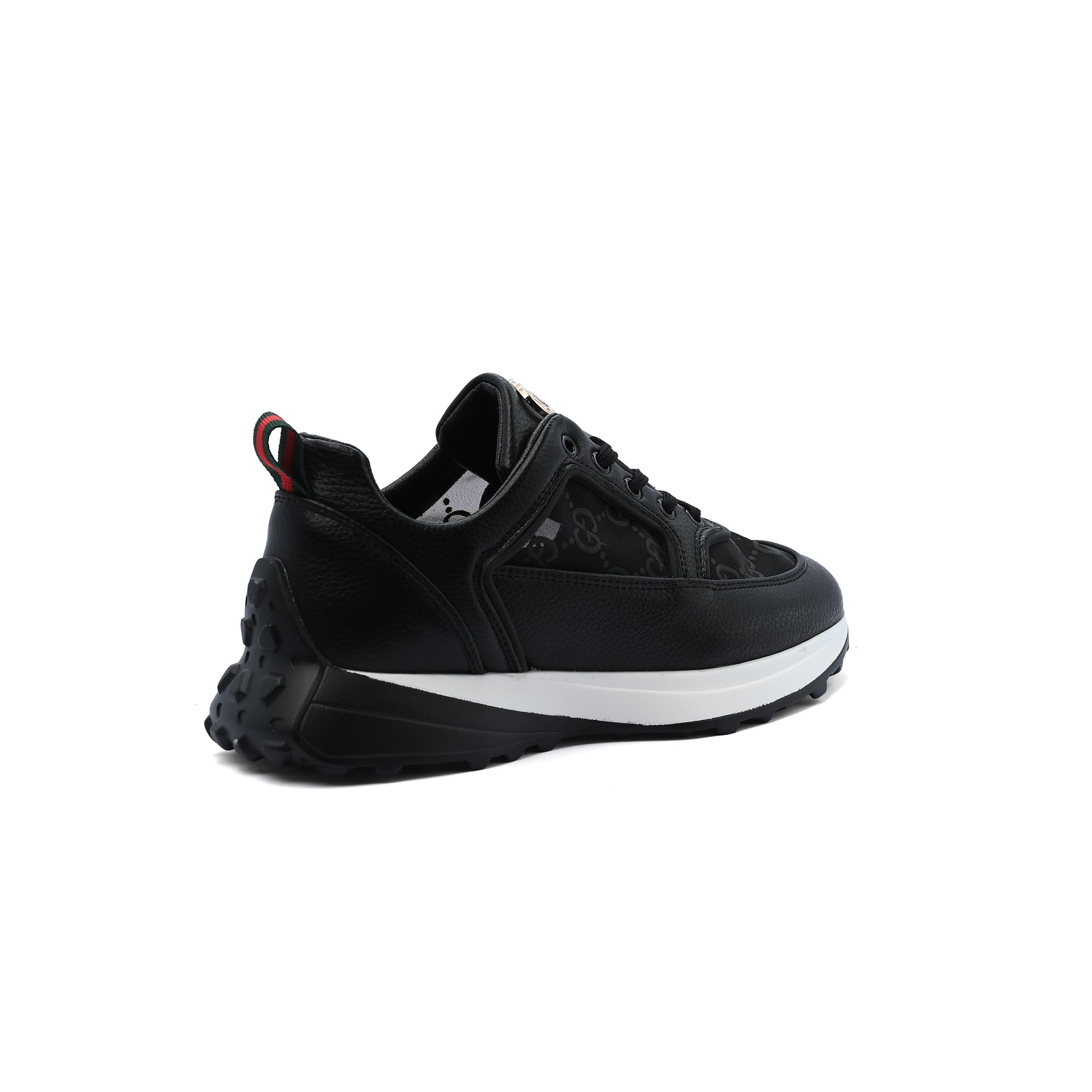 Gucci Runner Suede-Trimmed Sneakers Woman GU-23 Black - 2