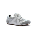 Louis Vuitton Suede Calfskin LV Sneakers Woman LV-916 Silver&White - 1