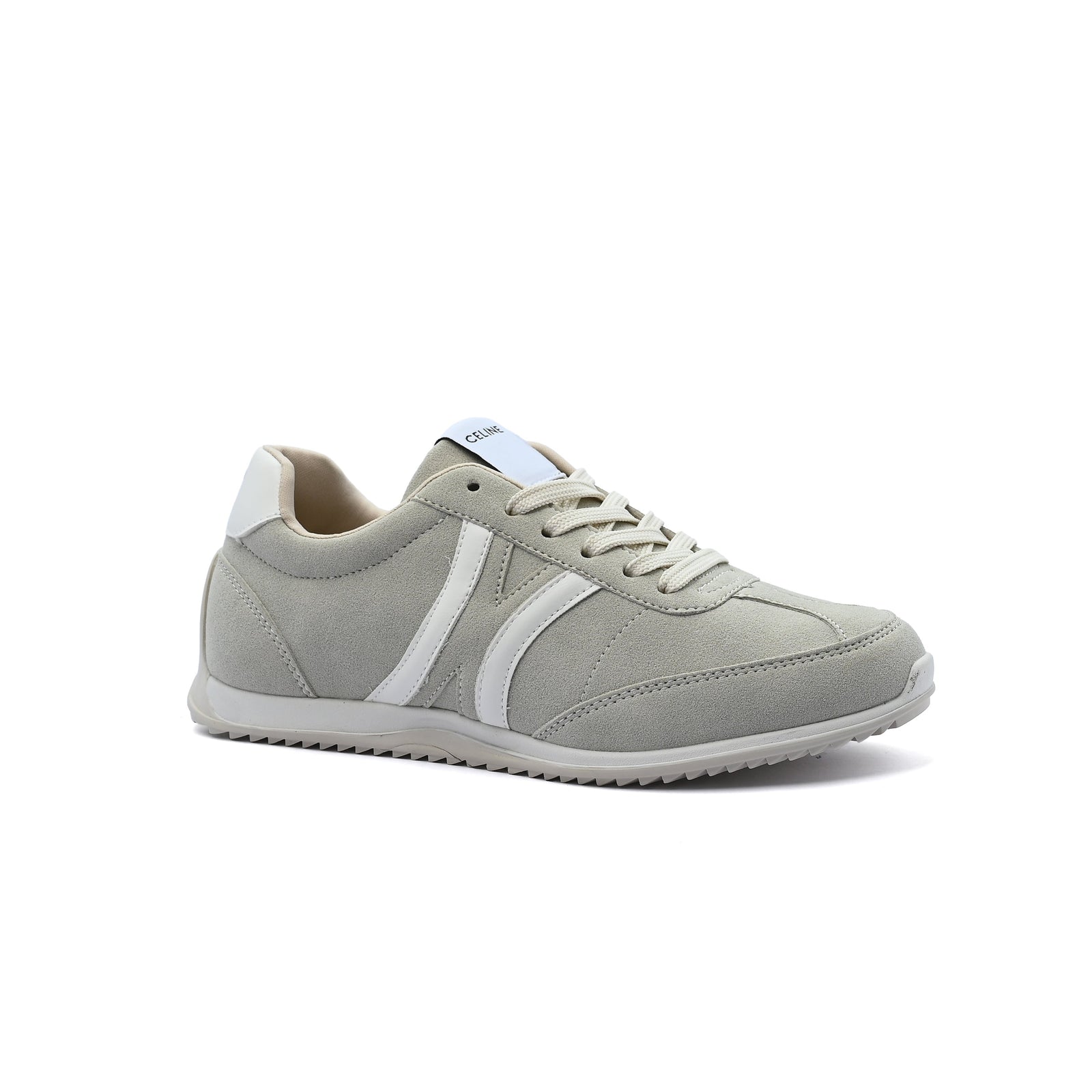 Celine Jogger Triomphe Signature Suede Sneakers Woman CL-919 Beige - 1