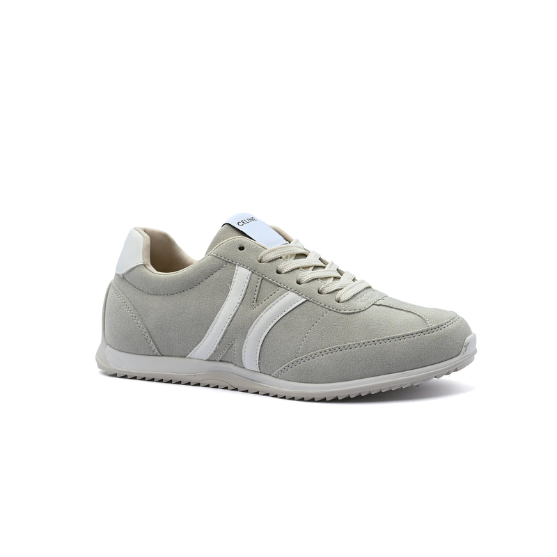 Celine Jogger Triomphe Signature Suede Sneakers Woman CL-919 Beige - 1