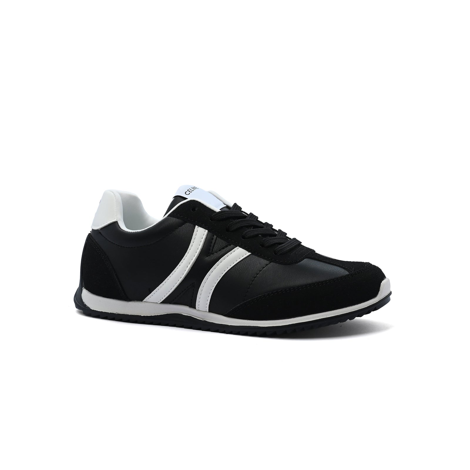 Celine Jogger Triomphe Signature Suede Sneakers Woman CL-919 Black - 1