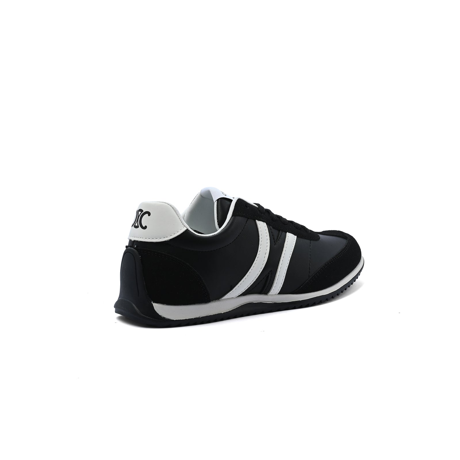 Celine Jogger Triomphe Signature Suede Sneakers Woman CL-919 Black - 2