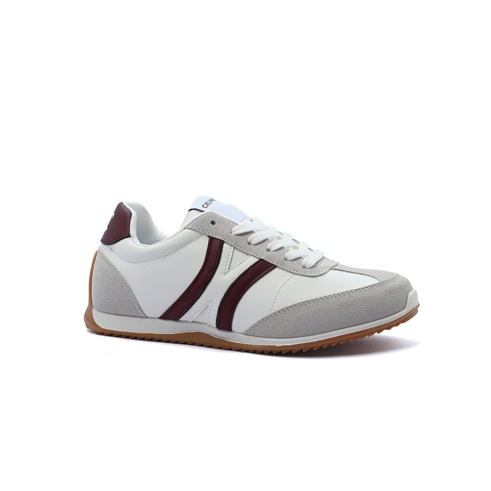 Celine Jogger Triomphe Signature Suede Sneakers Woman CL-919 White - 1