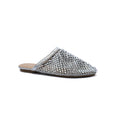 SCHUTZ SHOES Crystal-Embellished Mesh Flat Mules Woman EM-71 Silver - 1