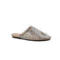 SCHUTZ SHOES Crystal-Embellished Mesh Flat Mules Woman EM-71 Gold - 1