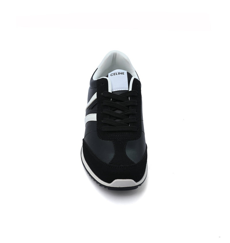 Celine Jogger Triomphe Signature Suede Sneakers Woman CL-919 Black - 3