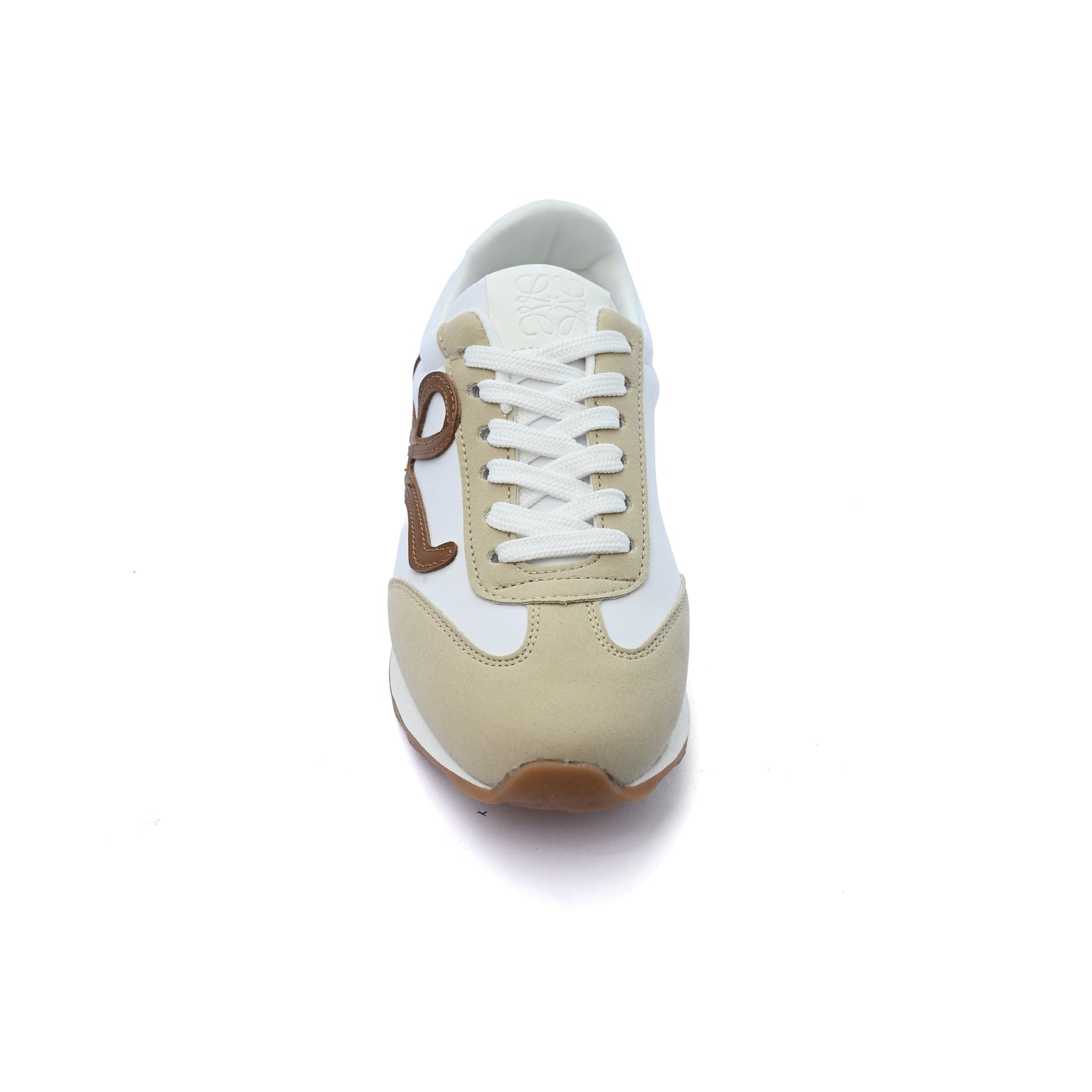 Loewe Flow Runner suede-trimmed sneakers Woman LW-935 Beige - 3