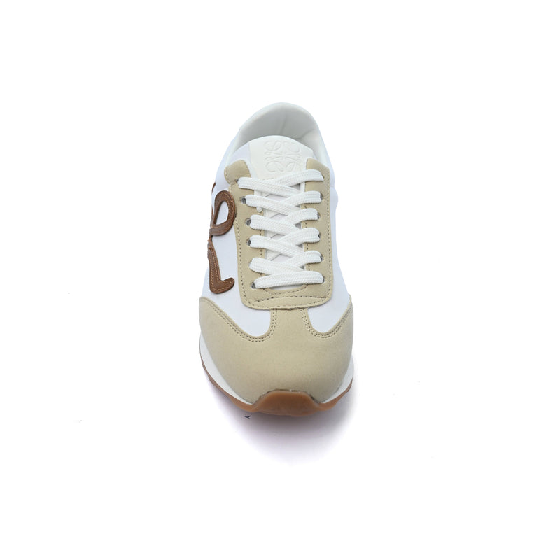 Loewe Flow Runner suede-trimmed sneakers Woman LW-935 Beige - 3