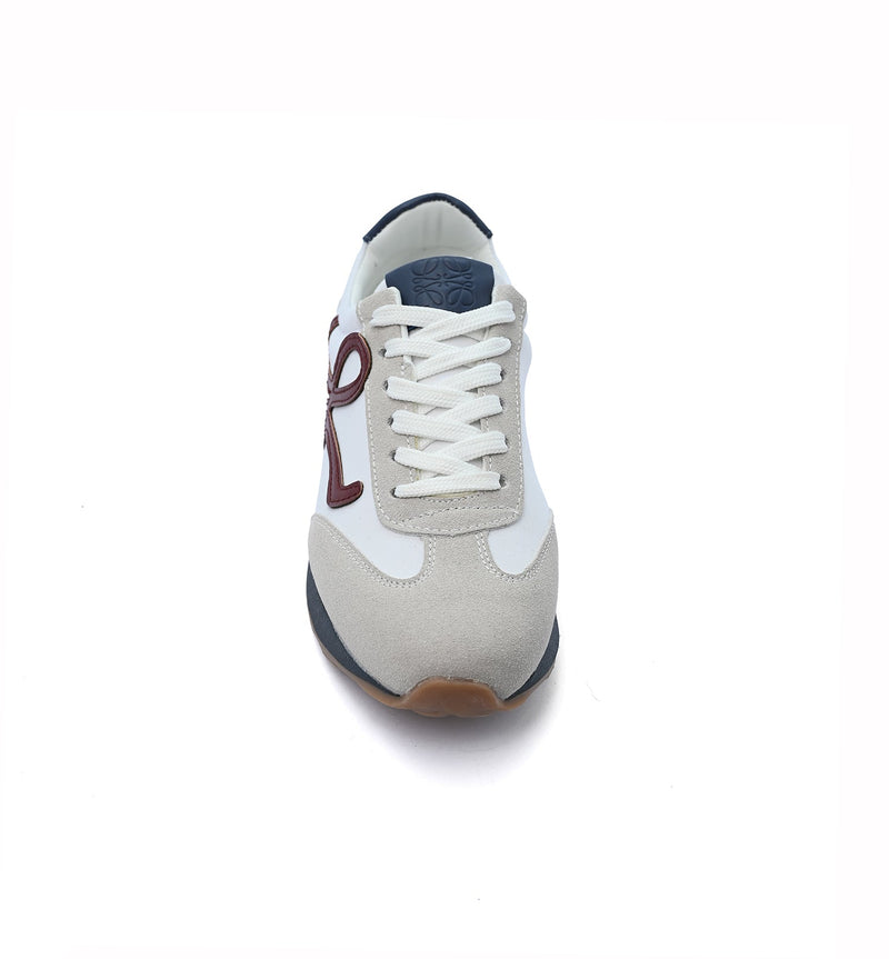 Loewe Flow Runner suede-trimmed sneakers Woman LW-935 White - 3