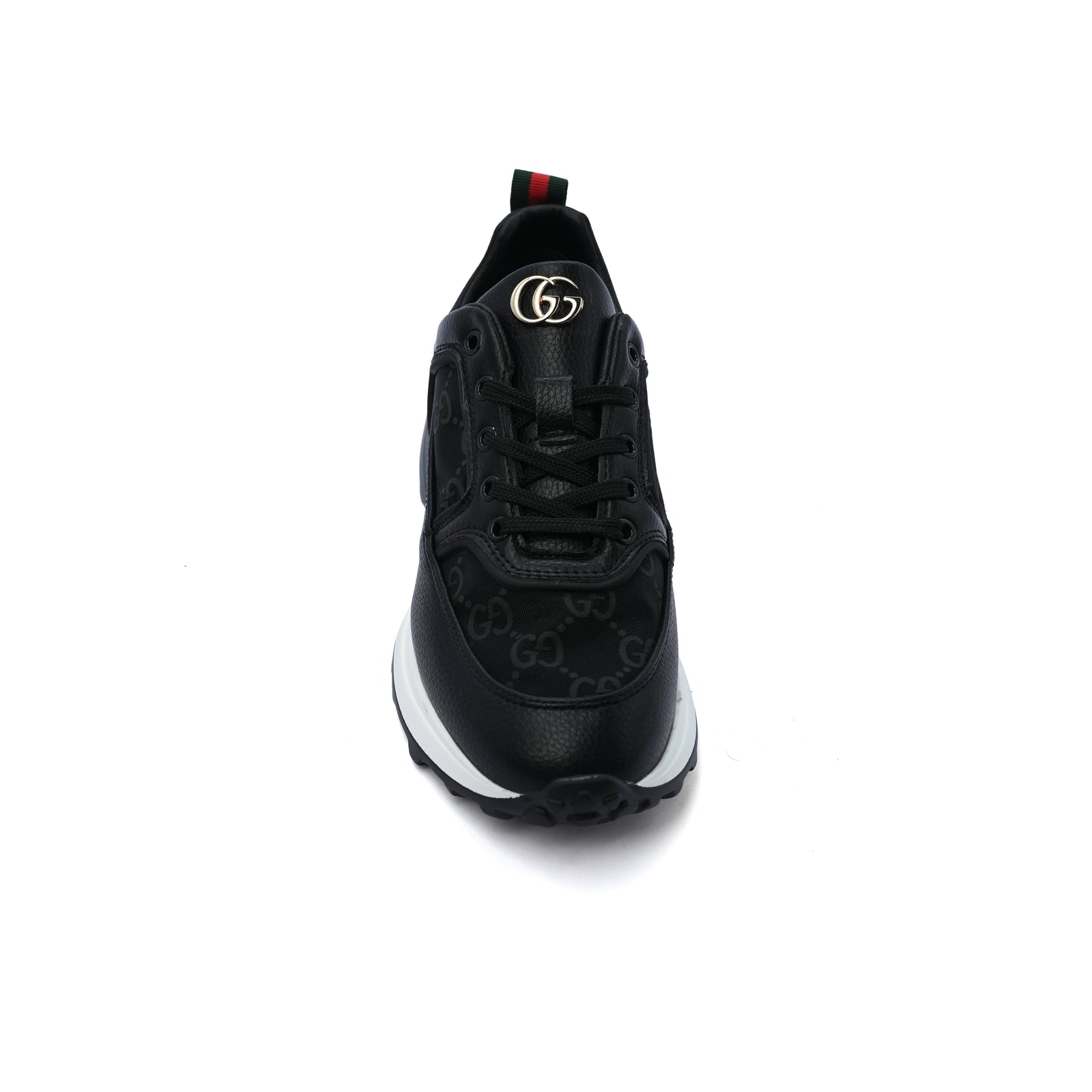 Gucci Runner Suede-Trimmed Sneakers Woman GU-23 Black - 3