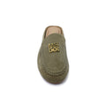 Miss Dior logo plaque trim Loafers Slip-On Mules Woman EM-73 Olive - 3