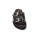 Miu Miu Toga Virilis Pulla Sandals Buckle Detailed Woman VK-129 Coffee - 3