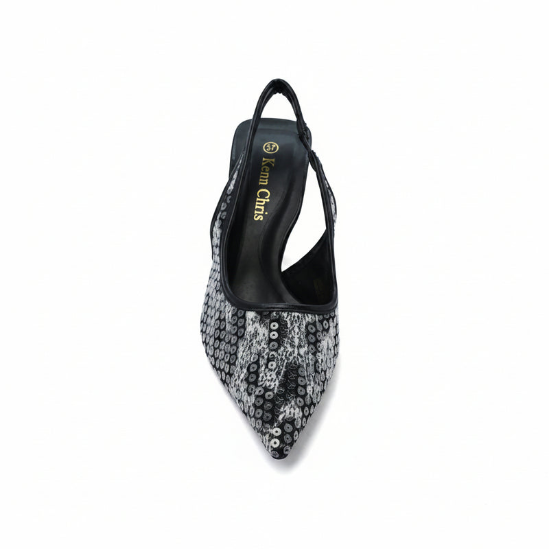Betsey Johnson SB-Clark Leopard - Rhinestone Pumps Woman MA-811 Black - 3