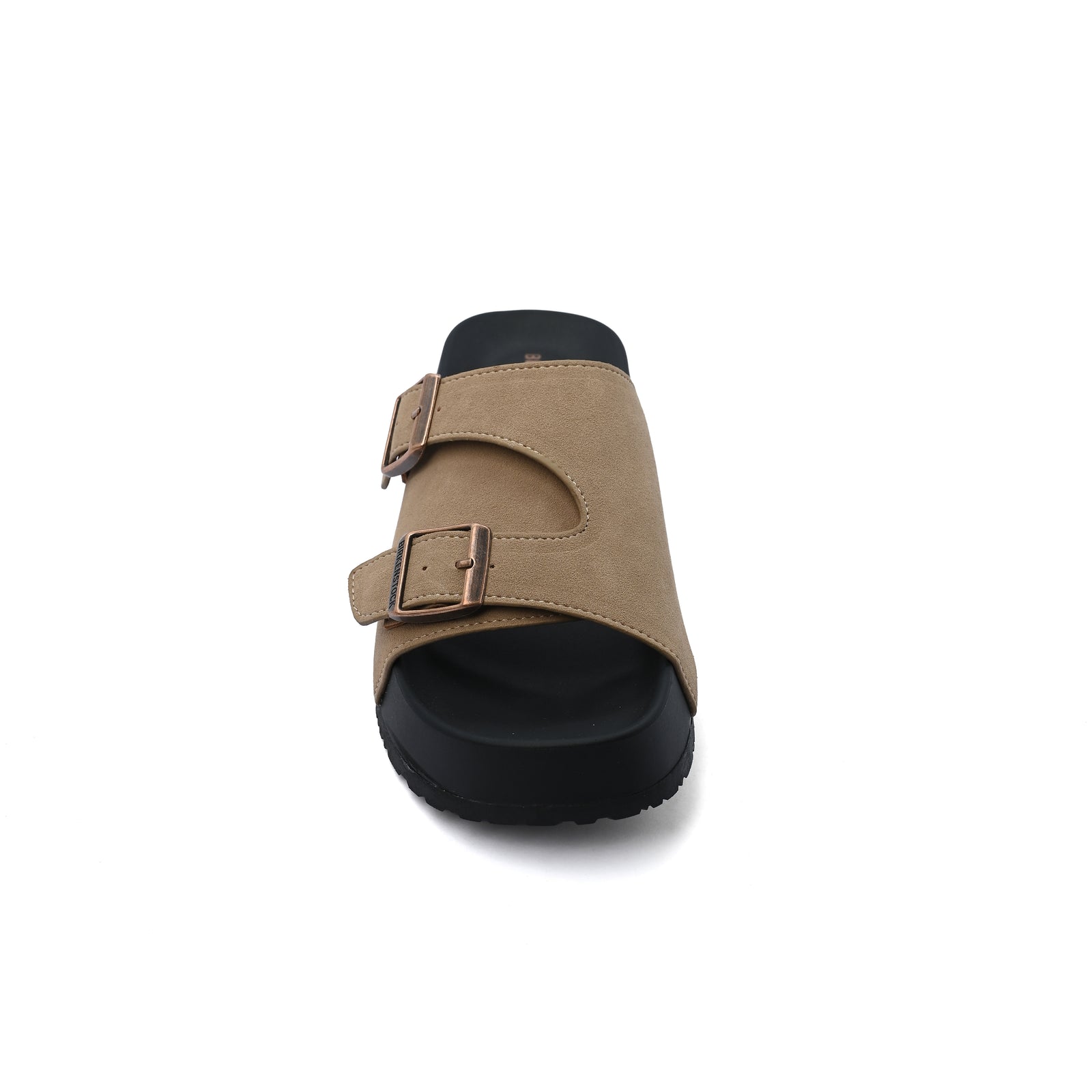 Birkenstock Zürich Suede Leather Buckle Detailed Woman TN-206 Khaki - 3