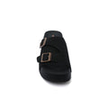 Birkenstock Zürich Suede Leather Buckle Detailed Woman TN-206 Black - 3