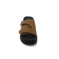 Birkenstock Zürich Suede Leather Buckle Detailed Woman TN-206 Camel - 3