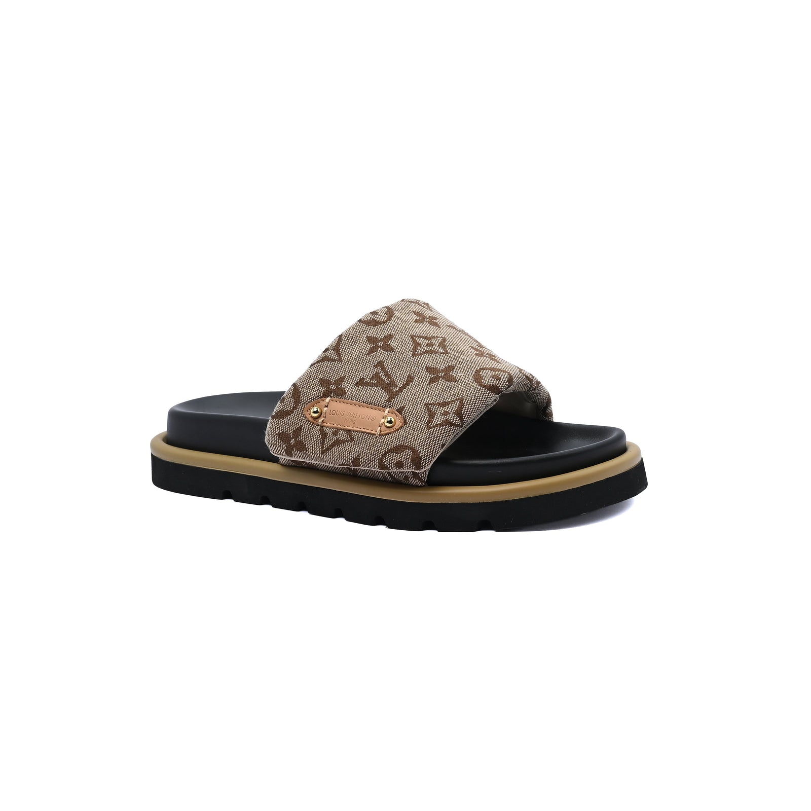 Louis Vuitton Pool Pillow Flat Comfort Mule Woman 123988 Khaki - 1