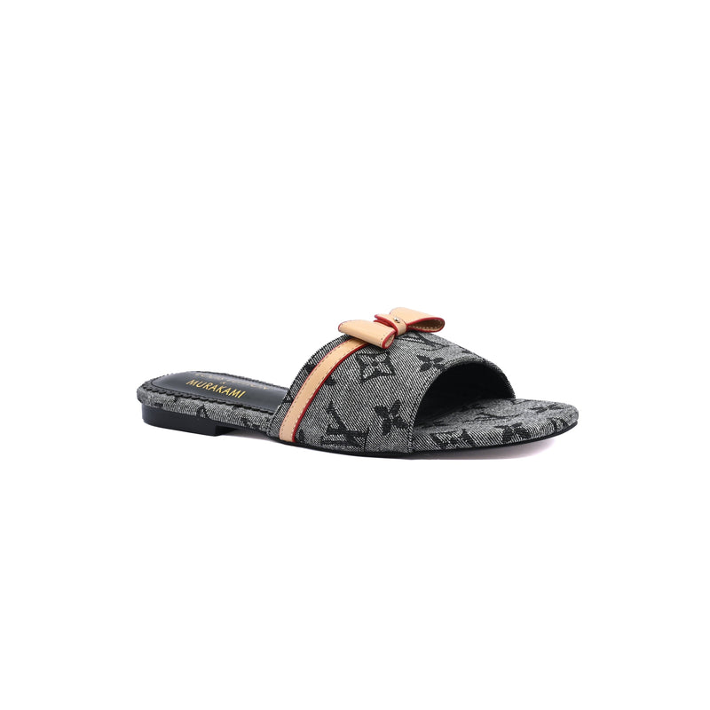 Louis Vuitton Lock It Flat Mule Monogram Sandals Woman 51BLV Gray - 1