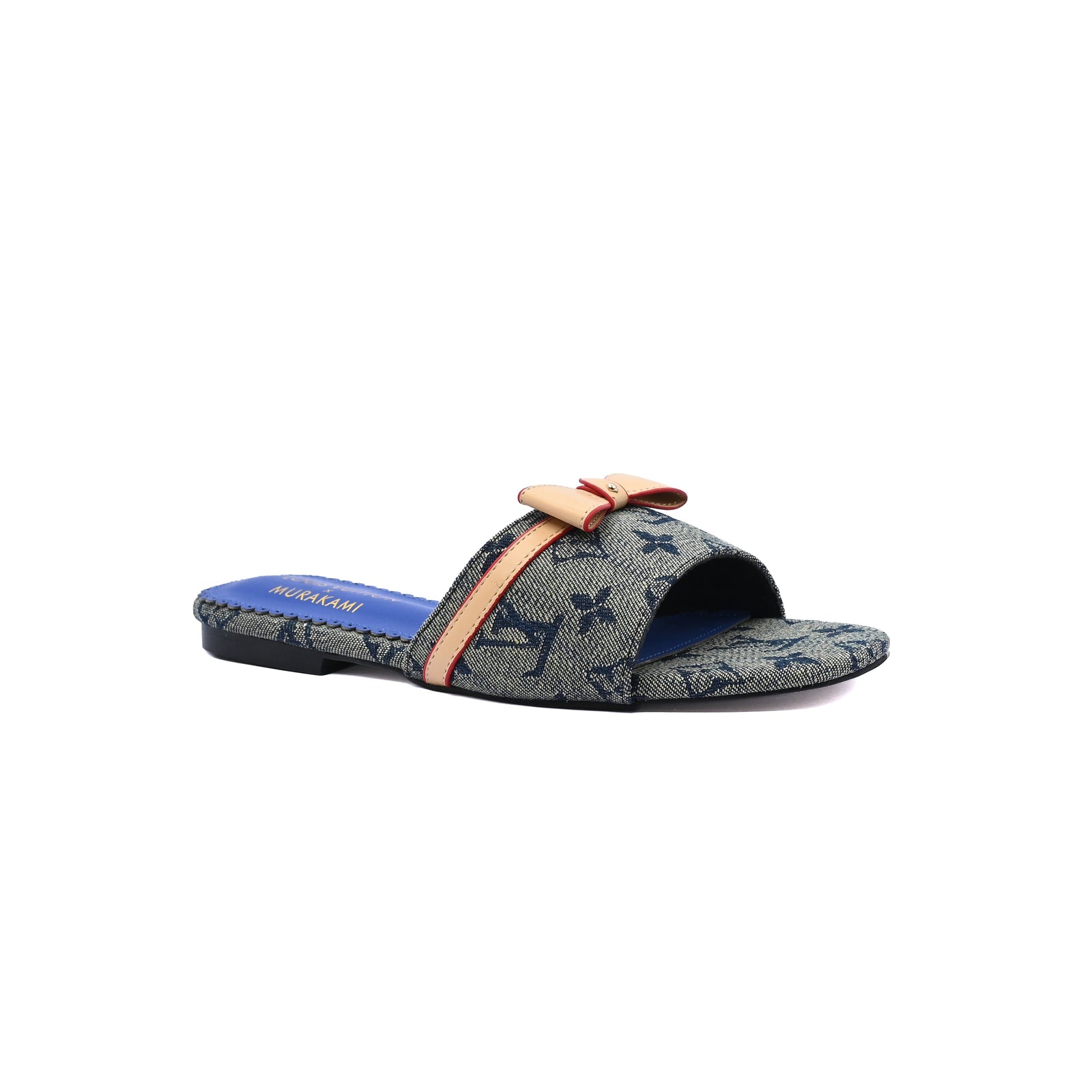 Louis Vuitton Lock It Flat Mule Monogram Sandals Woman 51BLV Blue - 1