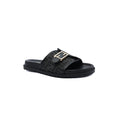 Fendi Slide Bucket Buckle Flat Slide Slipper Woman F1892-113 Black - 1