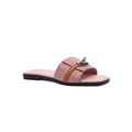 Hermes Giulia Sandal In Suede Goatskin And Calfskin With Iconic Palladium-Plated Kelly Buckle Woman H9-25 Pink - 1