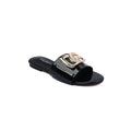 Dolce&Gabbana Loved DG logo flat sandals for Woman 1892 Black - 2