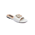 Dolce&Gabbana Loved DG logo flat sandals for Woman 1892 White - 2