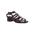 Celine Clemence Multi Triomphe Sandal in Lambskin Woman 3882-5 Burgundy - 1