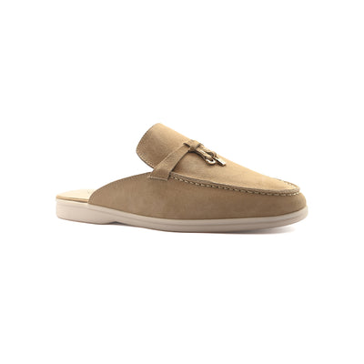 Loro Piana Crocodile Leather and Suede Babouche Charms Slipper Man LP2867