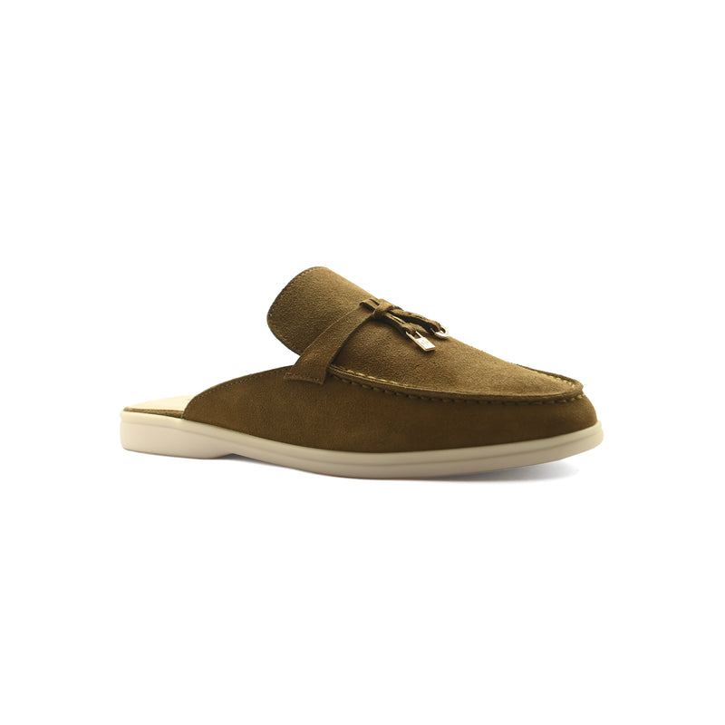 Loro Piana Crocodile Leather and Suede Babouche Charms Slipper Man LP2867 - 4