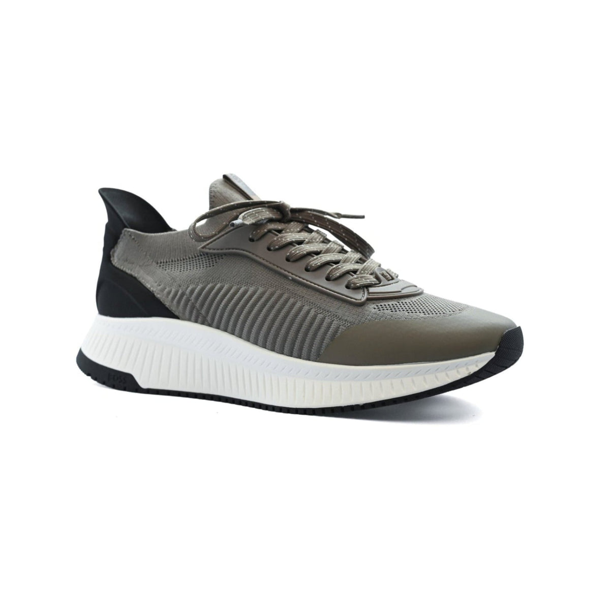 Hugo Boss TTNM EVO Runn (Titanium Evo Slon) men's sneaker with a contrasting thick white sole 4004-1. - 1