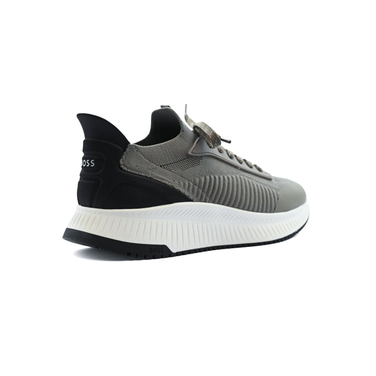 Hugo Boss TTNM EVO Runn (Titanium Evo Slon) men's sneaker with a contrasting thick white sole 4004-1. - 2