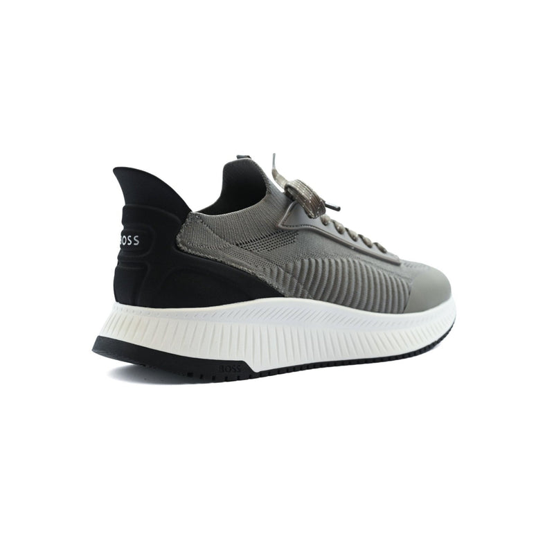 Hugo Boss TTNM EVO Runn (Titanium Evo Slon) men's sneaker with a contrasting thick white sole 4004-1. - 2