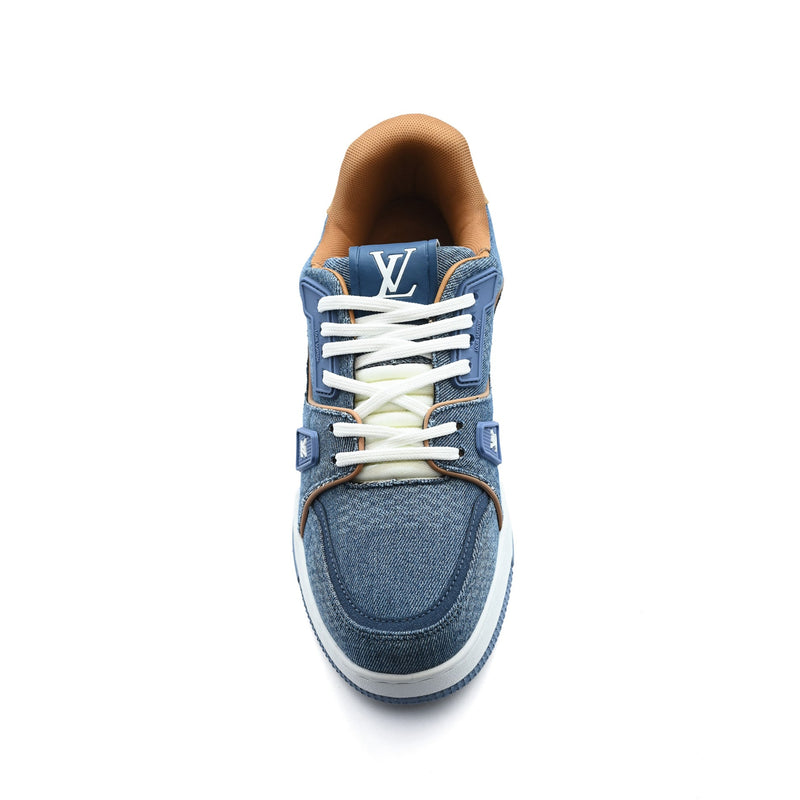Louis Vuitton LV Trainer Denim Zapatillas Monogram Sneakers Man Mirorr MS0119 - 3