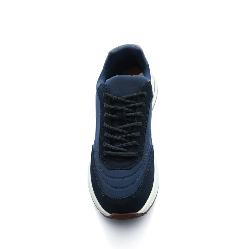 Loro Piana Premium Quality Man sneaker blend of nylon and suede accents, featuring a padded tongue, a lace-up closure, and a rubber sole 360LP. - 6