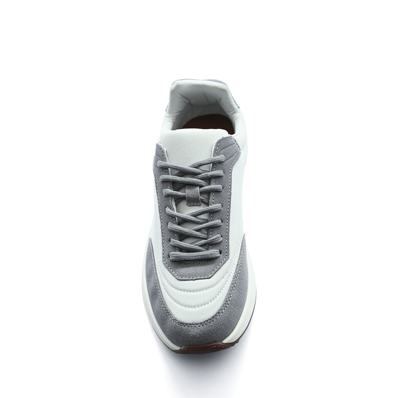 Loro Piana Premium Quality Man sneaker blend of nylon and suede accents, featuring a padded tongue, a lace-up closure, and a rubber sole 360LP. - 12