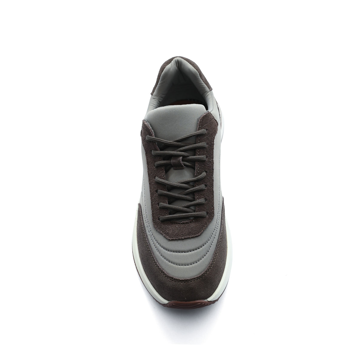 Loro Piana Premium Quality Man sneaker blend of nylon and suede accents, featuring a padded tongue, a lace-up closure, and a rubber sole 360LP. - 9