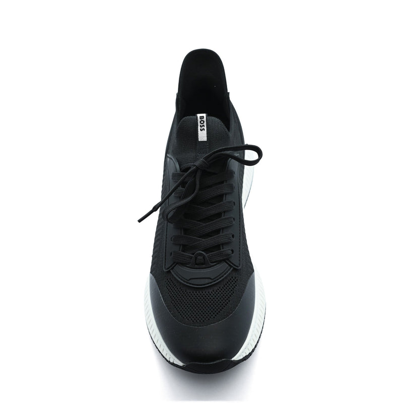 Hugo Boss TTNM EVO Runn (Titanium Evo Slon) men's sneaker with a contrasting thick white sole 4004-1. - 9