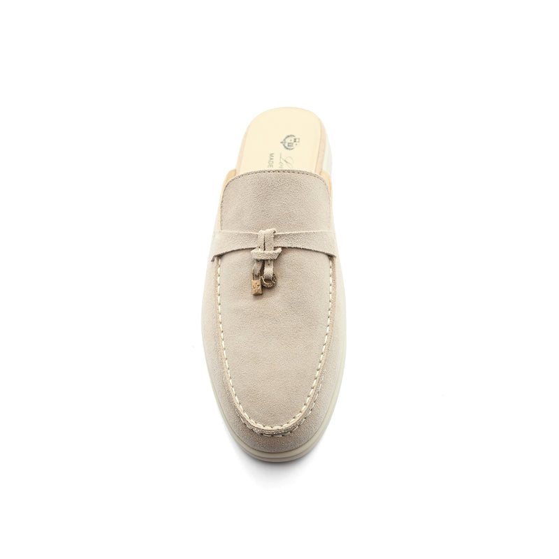 Loro Piana Crocodile Leather and Suede Babouche Charms Slipper Man LP2867 - 9