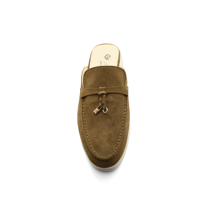 Loro Piana Crocodile Leather and Suede Babouche Charms Slipper Man LP2867 - 6