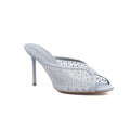 Zara woman high-heeled crystal-embellished mesh design 3059-8 - 4