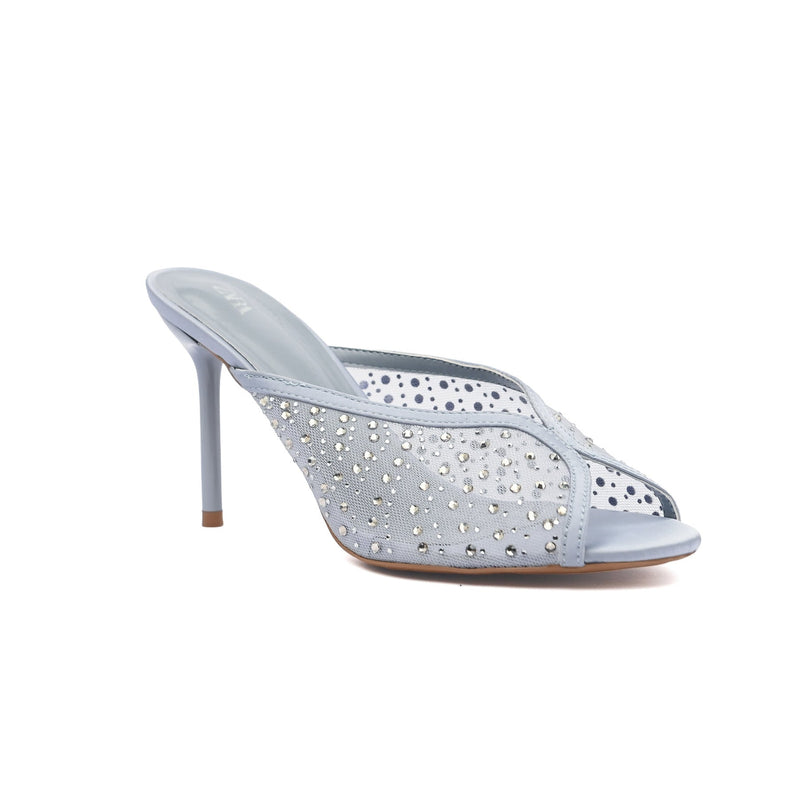 Zara woman high-heeled crystal-embellished mesh design 3059-8 - 4